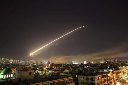 missiles near damascus